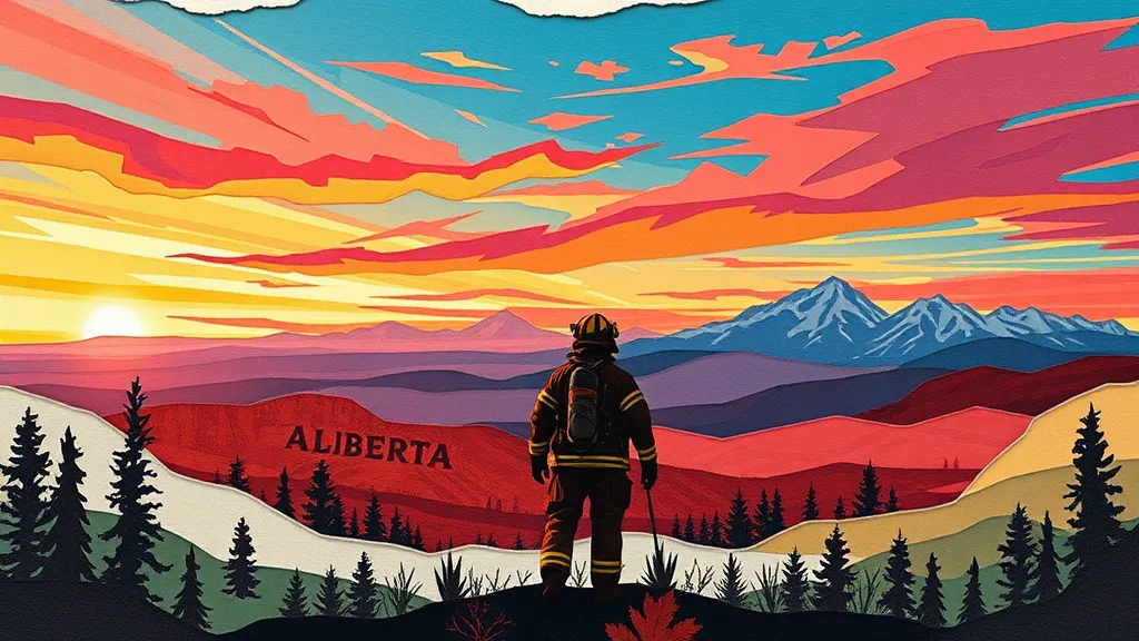 Alberta Firefighter on the job
