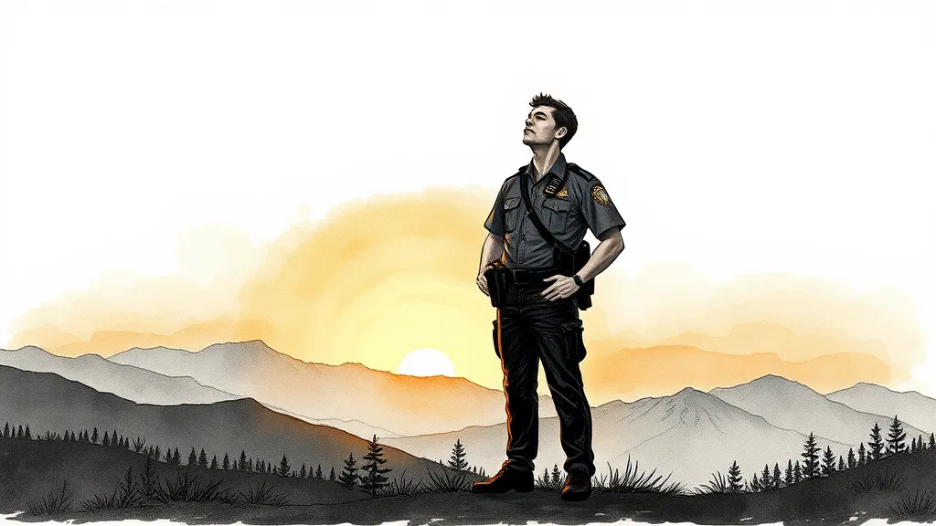 Correctional Officer Doing Mindfulness Exercise