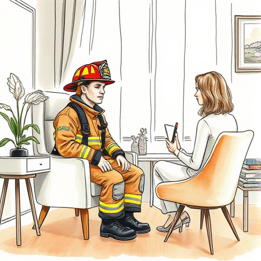 Firefighter counseling session