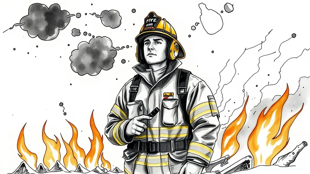 A firefighter challenging negative thoughts in therapy