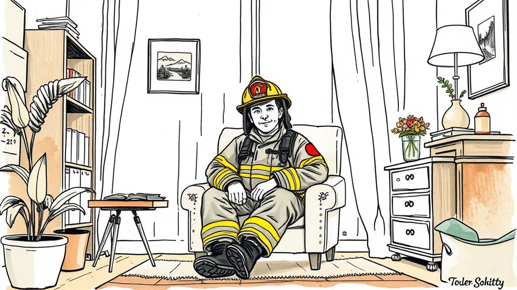 Firefighters in action