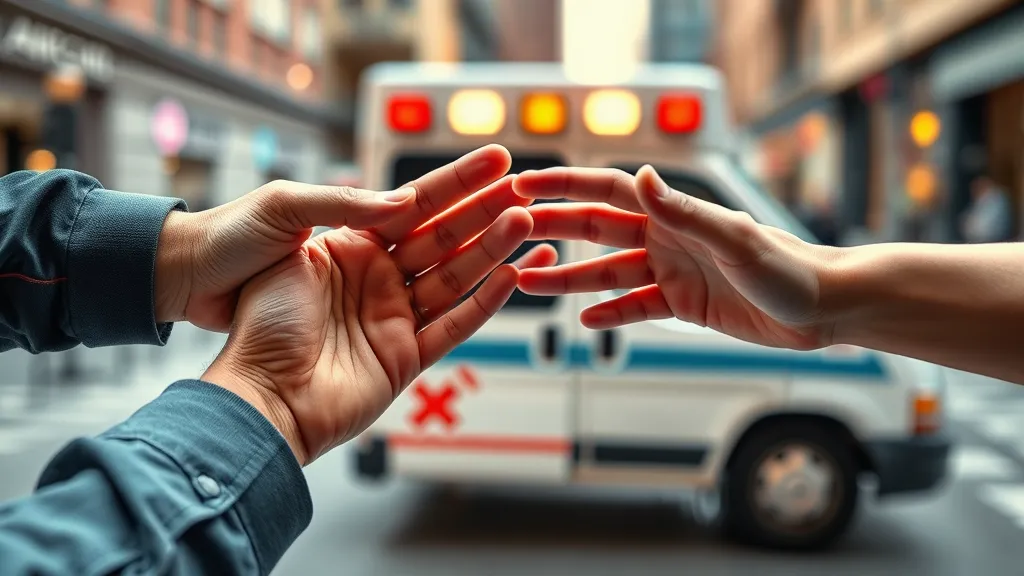 Hands reaching out to each other symbolizing mental health support