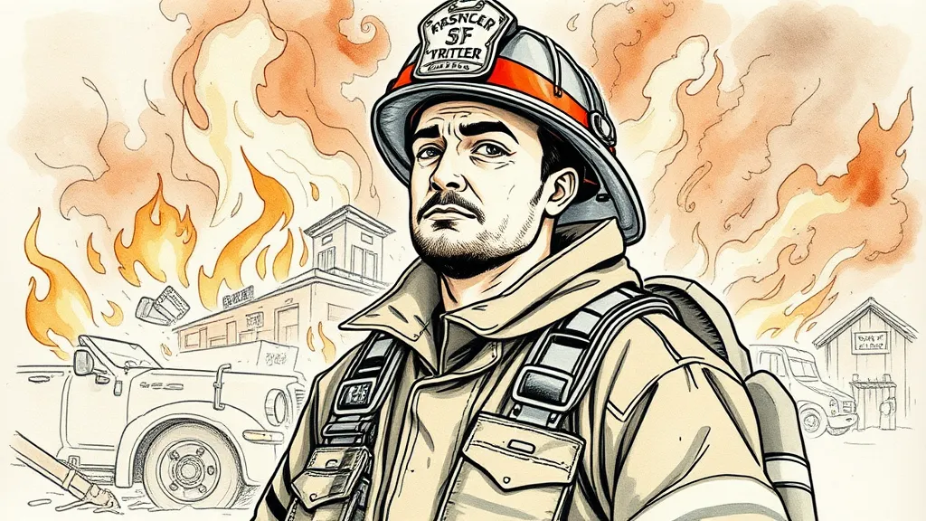 Stressed Firefighter Scene