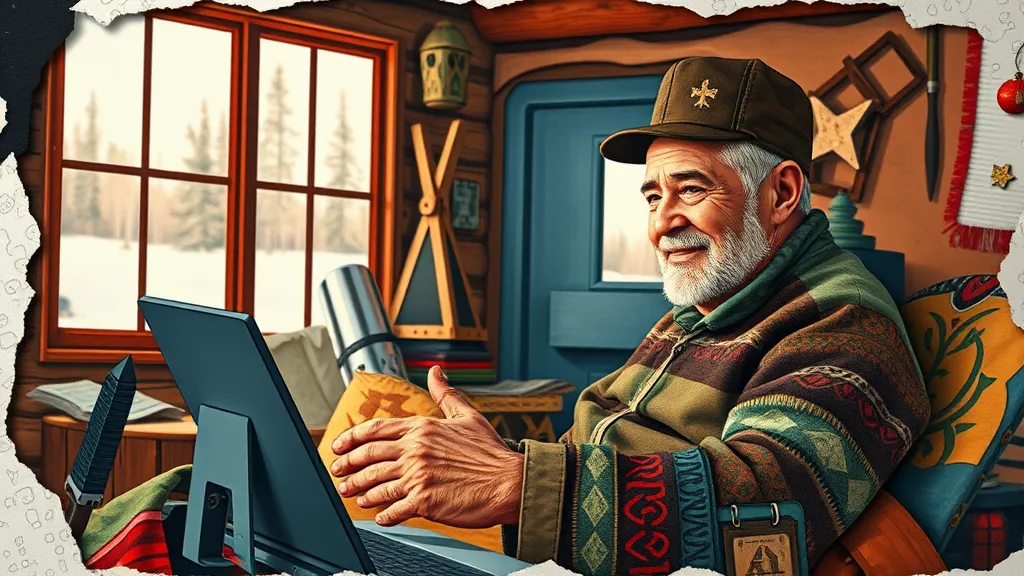 A veteran engaging in a telehealth session, highlighting accessibility in remote areas